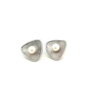 Mikimoto Estate Akoya Pearl Cufflinks 7.45 mm Silver M293